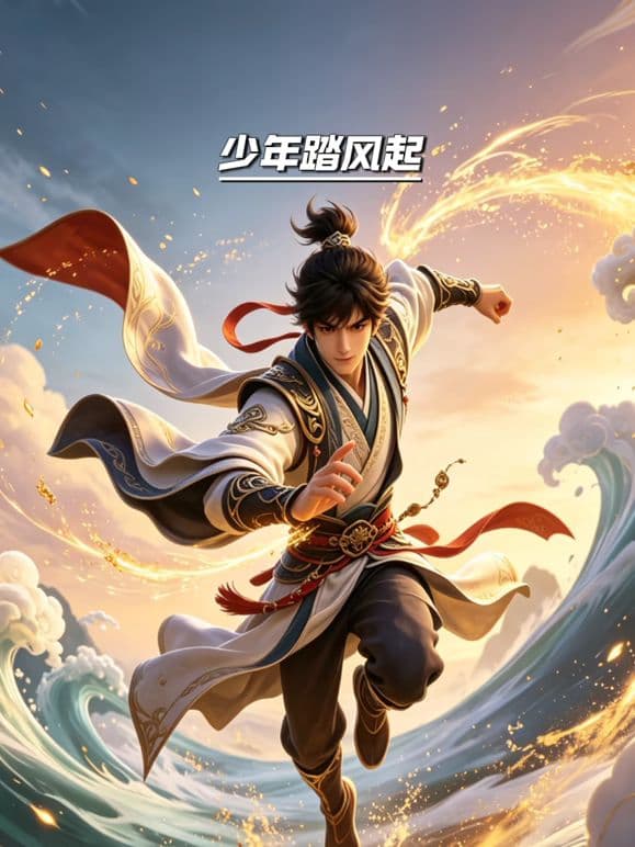 少年踏风起海报