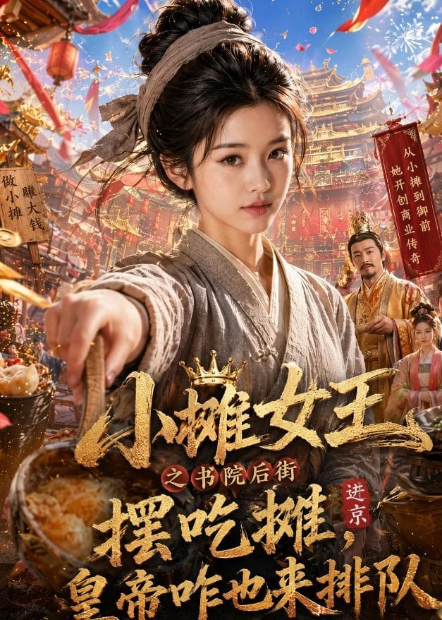 小摊女王之书院后街摆吃摊，皇帝咋也来排队海报