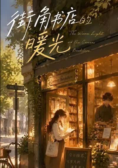 街角书店的暖光海报